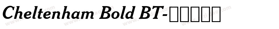 Cheltenham Bold BT字体转换